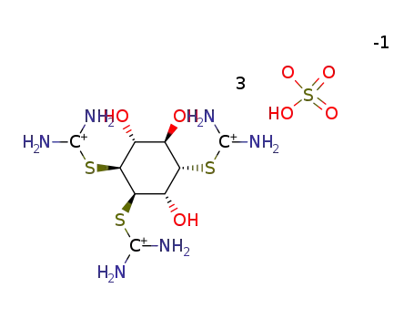 DL-(1α,2β,3α,4α,5β,6β)-3,5,6-Trihydroxy-1,2,4-cyclohexantriyl-tris-(S-thiouroniumhydrogensulfat)