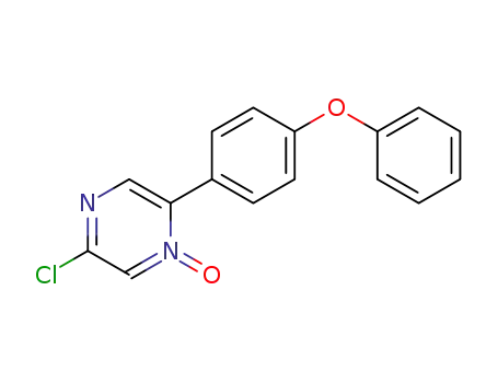 2-chloro-5-(4-phenoxyphenyl)pyrazine 4-oxide