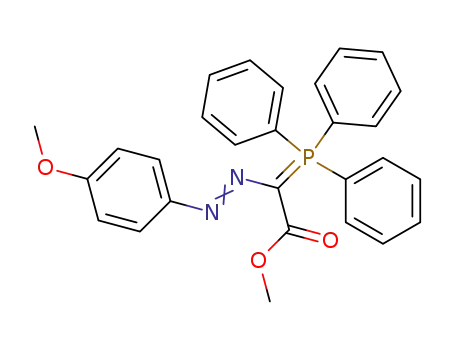 Acetic acid, [(4-methoxyphenyl)azo](triphenylphosphoranylidene)-,
methyl ester