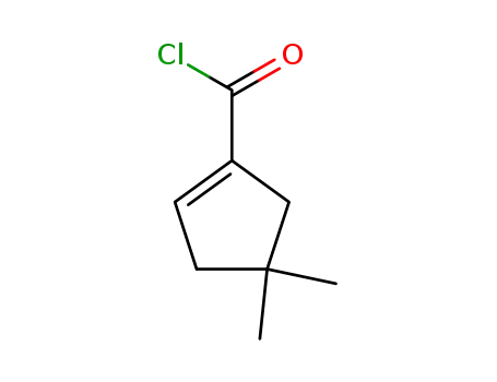 Molecular Structure of 78064-83-2 (1-Cyclopentene-1-carbonyl chloride, 4,4-dimethyl- (9CI))