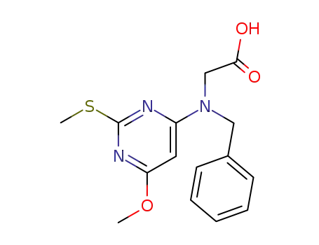 6-<N-Benzyl-N-(carboxymethyl)amino>-4-methoxy-2-(methylthio)pyrimidine