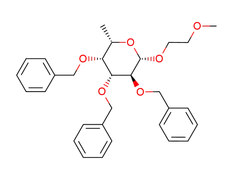 2-methoxyethyl 2,3,4-tri-O-benzyl-β-L-fucopyranoside