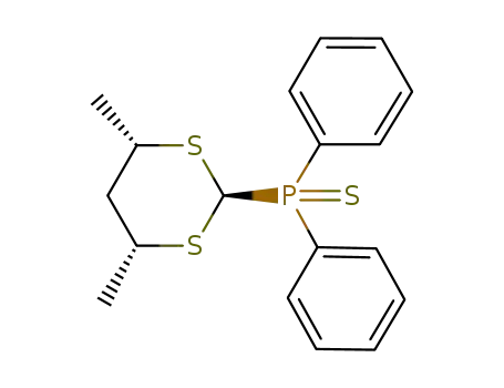 Molecular Structure of 110508-53-7 ([(2R,4S,6R)-4,6-dimethyl-1-sulfido-1,3-dithian-2-yl](diphenyl)phosphane)