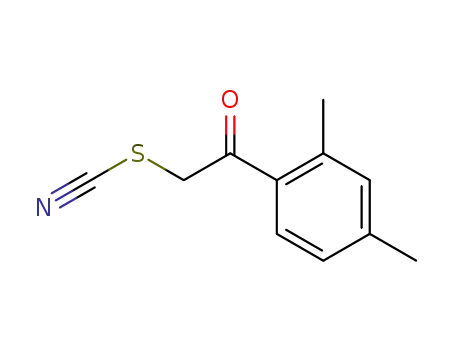 Molecular Structure of 6097-20-7 (Thiocyanic acid, 2-(2,4-dimethylphenyl)-2-oxoethyl ester)