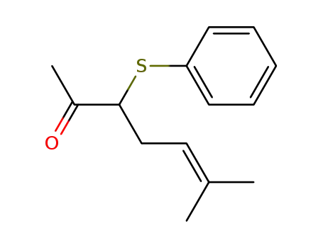 2-methyl-5-phenylthiohept-2-en-6-one