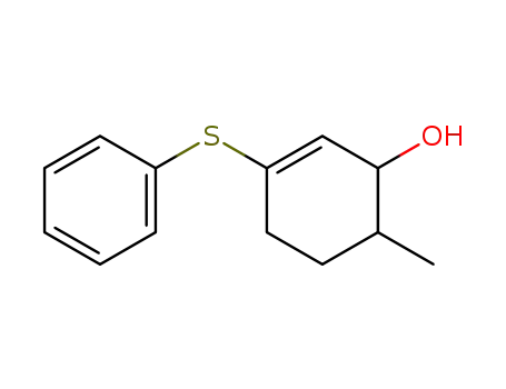 2-Cyclohexen-1-ol, 6-methyl-3-(phenylthio)-, cis-