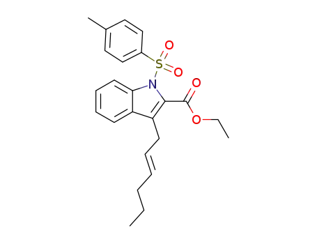 ethyl 3-<(E)-2-hexenyl>-1-tosylindole-2-carboxylate