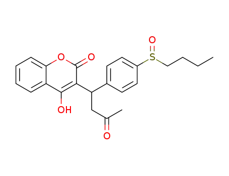 2H-1-Benzopyran-2-one,
3-[1-[4-(butylsulfinyl)phenyl]-3-oxobutyl]-4-hydroxy-