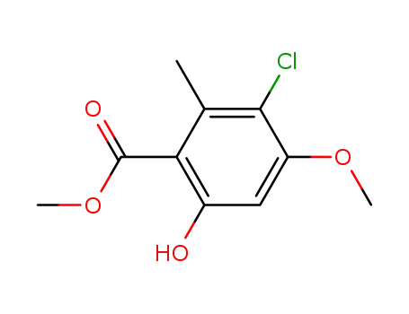Molecular Structure of 715-39-9 (chloro-3-hydroxy-6-methoxy-4-methyl-2-benzoate de methyle)