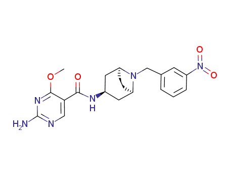 5-Pyrimidinecarboxamide,
2-amino-4-methoxy-N-[8-[(3-nitrophenyl)methyl]-8-azabicyclo[3.2.1]oct-
3-yl]-, exo-