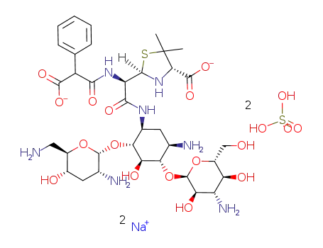 C<sub>35</sub>H<sub>53</sub>N<sub>7</sub>O<sub>15</sub>S<sup>(2-)</sup>*2H<sub>2</sub>O<sub>4</sub>S*2Na<sup>(1+)</sup>