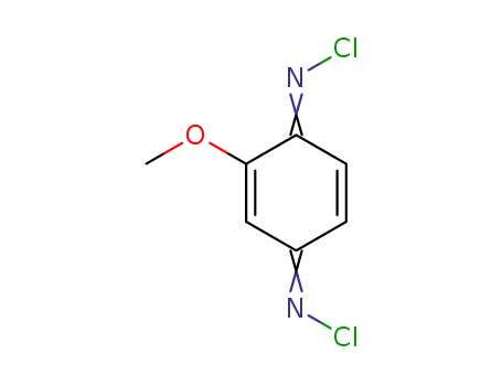 Molecular Structure of 15945-16-1 (2,5-Cyclohexadiene-1,4-diimine,N1,N4-dichloro-2-methoxy-)