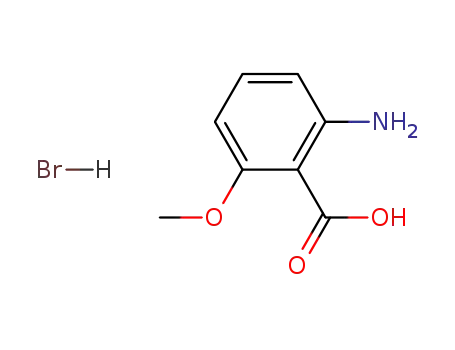 Molecular Structure of 136247-97-7 (2-amino-6-methoxybenzoic acid hydrobromide)