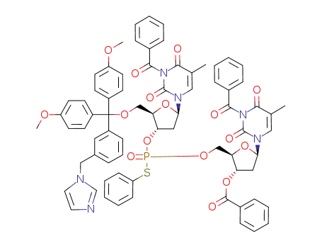 Molecular Structure of 106521-95-3 (C<sub>72</sub>H<sub>65</sub>N<sub>6</sub>O<sub>16</sub>PS)