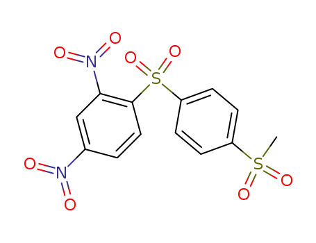Molecular Structure of 75317-07-6 (2,4-dinitro-4'-methylsulfonyldiphenyl sulfone)