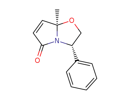 Molecular Structure of 143140-06-1 ((3S-CIS)-(+)-2,3-DIHYDRO-7A-METHYL-3-PHENYLPYRROLO[2,1-B ]OXAZOL-5(7A H)-ONE)
