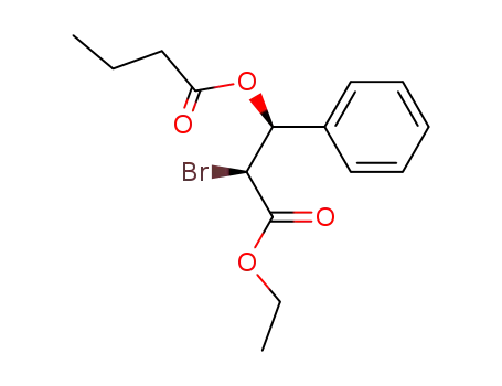 Butyric acid (1S,2S)-2-bromo-2-ethoxycarbonyl-1-phenyl-ethyl ester