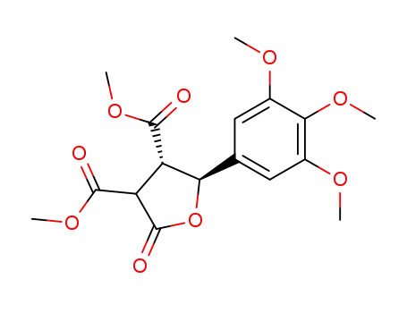 dihydro-5-(3,4,5-trimethoxyphenyl)-3,4-di(carboxymethyl)-2(3H)-furanone