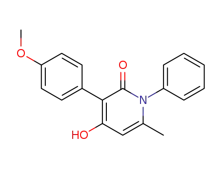2(1H)-Pyridinone, 4-hydroxy-3-(4-methoxyphenyl)-6-methyl-1-phenyl-
