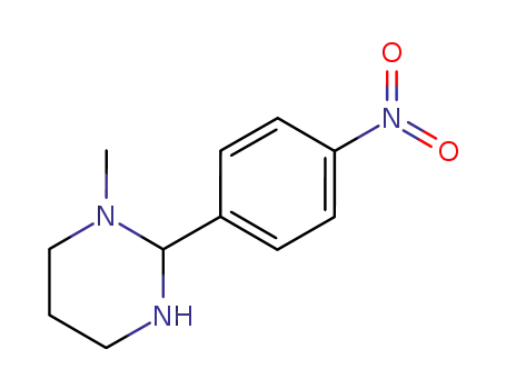 Molecular Structure of 124821-13-2 (1-Methyl-2-(4-nitro-phenyl)-hexahydro-pyrimidine)