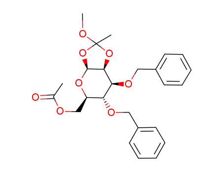 6-O-acetyl-3,4-di-O-benzyl-1,2-O-(1-methoxyethylidene)-β-D-mannopyranose