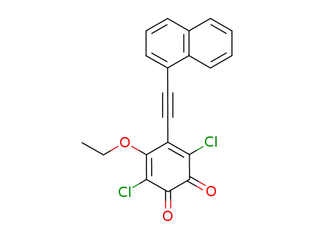 3,6-dichloro-4-ethoxy-5-(1-naphthylethynyl)-3,5-clohexadiene-1,2-dione