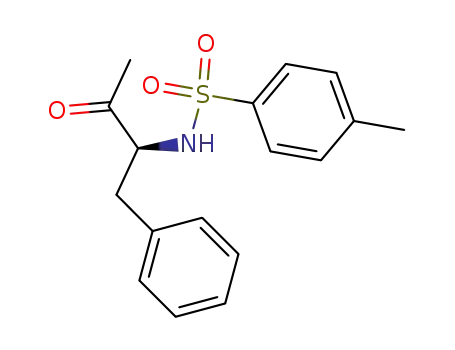 Molecular Structure of 127597-94-8 ((3S)-4-Phenyl-3-(N-(p-toluenesulfonyl)amino)-2-butanone)