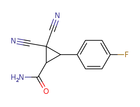 2,2-Dicyano-3-(4-fluoro-phenyl)-cyclopropanecarboxylic acid amide