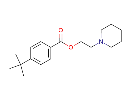Molecular Structure of 14377-42-5 (Benzoic acid, 4-(1,1-dimethylethyl)-, 2-(1-piperidinyl)ethyl ester)
