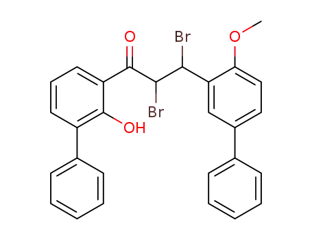 2,3-Dibromo-1-(2-hydroxy-biphenyl-3-yl)-3-(4-methoxy-biphenyl-3-yl)-propan-1-one