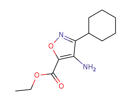 4-Amino-3-cyclohexyl-isoxazole-5-carboxylic acid ethyl ester