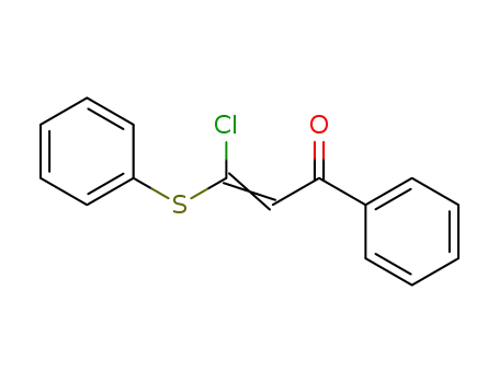 Molecular Structure of 57988-22-4 (2-Propen-1-one, 3-chloro-1-phenyl-3-(phenylthio)-)