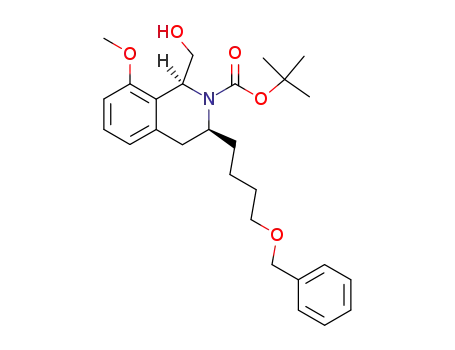 (1S,3S)-3-(4-Benzyloxy-butyl)-1-hydroxymethyl-8-methoxy-3,4-dihydro-1H-isoquinoline-2-carboxylic acid tert-butyl ester