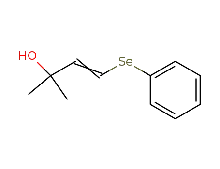 Molecular Structure of 144602-89-1 (3-Buten-2-ol, 2-methyl-4-(phenylseleno)-)