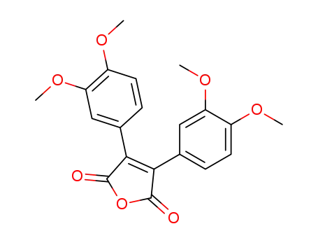 Molecular Structure of 119755-10-1 (2,5-Furandione, 3,4-bis(3,4-dimethoxyphenyl)-)