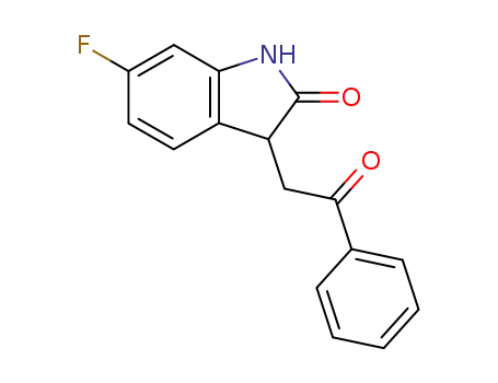 2H-Indol-2-one, 6-fluoro-1,3-dihydro-3-(2-oxo-2-phenylethyl)-