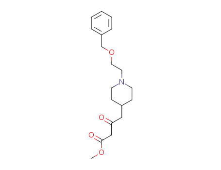 4-Piperidinebutanoic acid, b-oxo-1-[2-(phenylmethoxy)ethyl]-, methyl
ester
