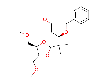 (R)-3-Benzyloxy-4-((4R,5R)-4,5-bis-methoxymethyl-[1,3]dioxolan-2-yl)-4-methyl-pentan-1-ol