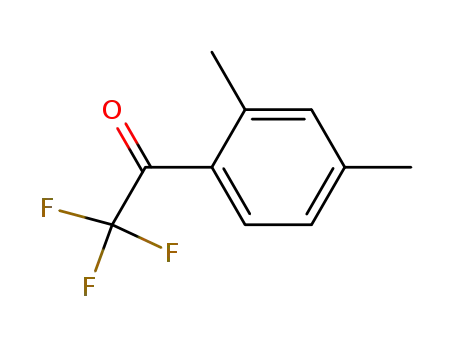 Molecular Structure of 16184-87-5 (Ethanone, 1-(2,4-dimethylphenyl)-2,2,2-trifluoro- (9CI))