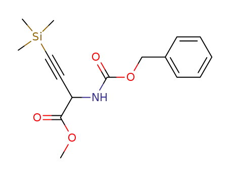 methyl 2-amino-N-(benzyloxycarbonyl)-4-(trimethylsilyl)-3-butynoate
