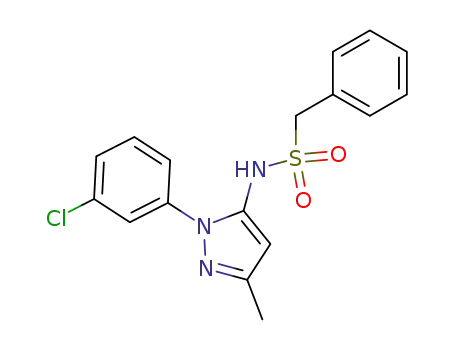 1-(3-Chlorophenyl)-3-methyl-5-benzylsulfonamidopyrazole