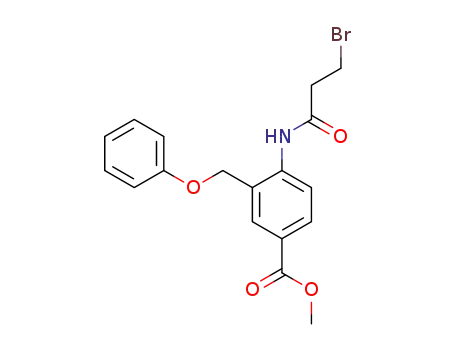 Benzoic acid, 4-[(3-bromo-1-oxopropyl)amino]-3-(phenoxymethyl)-,
methyl ester