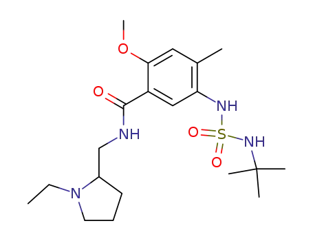N-<(1-ethyl-2-pyrrolidinyl)methyl>-2-methoxy-4-methyl-5-<(tert-butylsulfamoyl)amino>benzamide