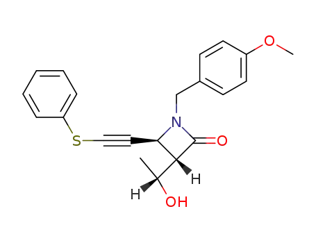 (3S,4S)-1-(p-methoxybenzyl)-3-<(R)-1-hydroxyethyl>-4-phenylthioethynyl-2-azetidinone