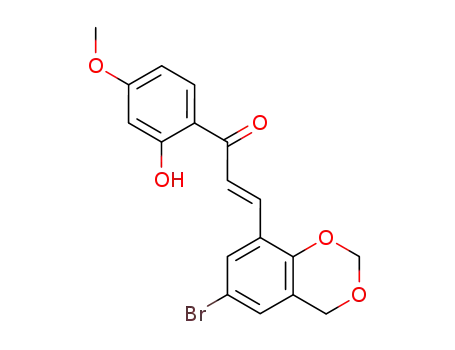 (E)-3-(6-Bromo-4H-benzo[1,3]dioxin-8-yl)-1-(2-hydroxy-4-methoxy-phenyl)-propenone