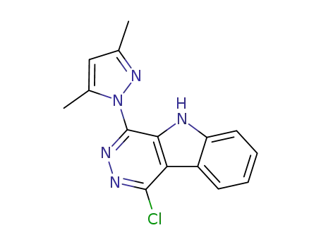 5H-Pyridazino[4,5-b]indole, 1-chloro-4-(3,5-dimethyl-1H-pyrazol-1-yl)-