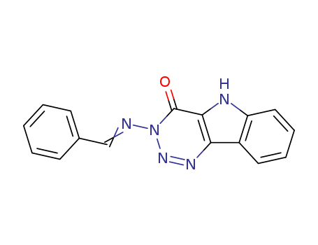 3-BENZYLIDENAMINO-5H-1,2,3-TRIAZIN(5,4B)INDOL-4-ONE