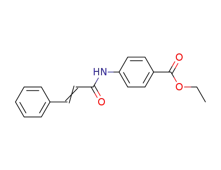 Molecular Structure of 38108-09-7 (ethyl 4-[(3-phenylacryloyl)amino]benzoate)
