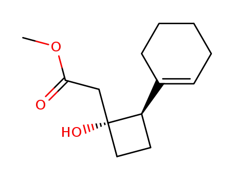 (E)-2-(1-cyclohexenyl)-1-((carbomethoxy)methyl)cyclobutanol