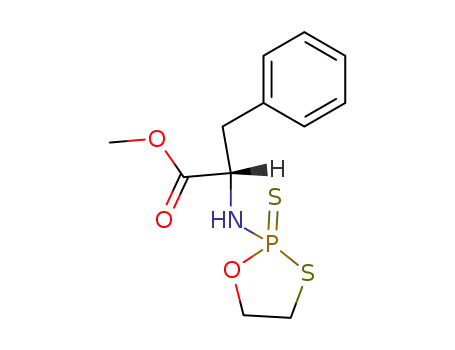 (S)-3-Phenyl-2-(2-thioxo-2λ<sup>5</sup>-[1,3,2]oxathiaphospholan-2-ylamino)-propionic acid methyl ester